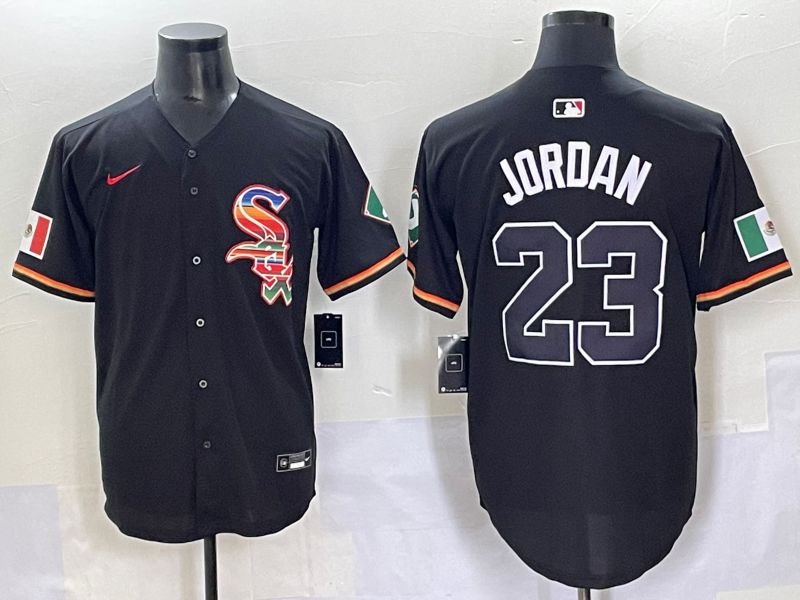 Men 2025 Chicago White Sox #23 Jordan Black Game Nike MLB Jersey style 51->chicago white sox->MLB Jersey